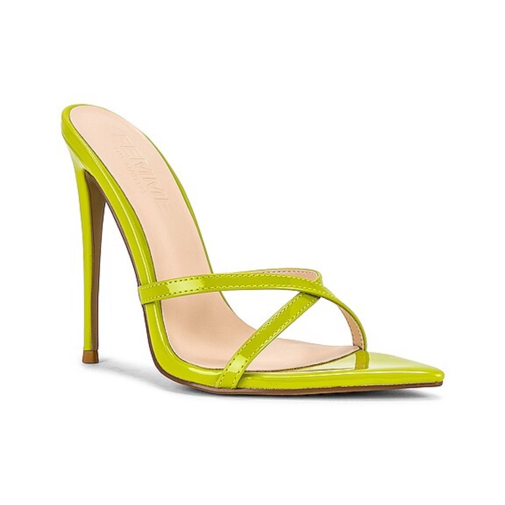 FEMME LA Donatella Mule in Lime - size 39